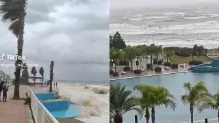 Срывает крыши, валит деревья: cильный шторм обрушился на Анталью