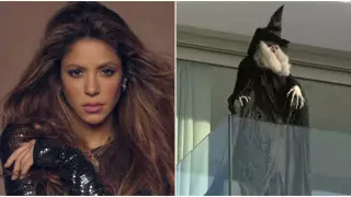 Шакира установила куклу-ведьму напротив дома матери Пике