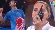 Джокович сбежал в туалет во время матча. Судья пригрозила штрафом и дала 25 секунд