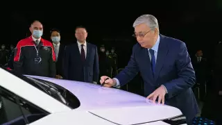 Производство Kia Sportage запустил Токаев в Костанайской области