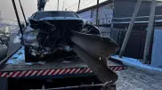 ДТП на Рыскулова в Алматы: отбойник "прошил" авто, водителю ампутировали ногу