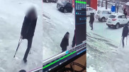 Дерзкое ограбление мужчины с инвалидностью попало на видео в Семее