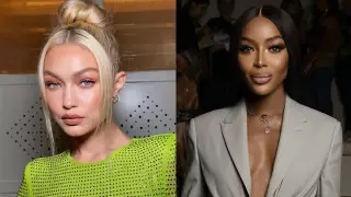 Джиджи Хадид и  Наоми Кэмпбелл показали детские фото в мотивационном ролике