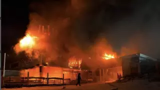 Пожар произошел на Шымбулаке