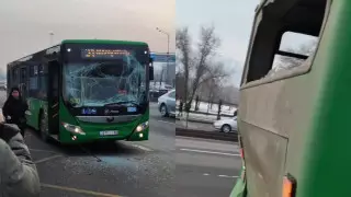 ДТП с автобусами в Алматы: пострадали 6 человек