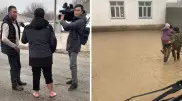 Түркістан облысындағы су тасқыны: жалаңаяқ сұхбат алған журналист оқиға туралы айтып берді