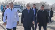 Президенту Казахстана показали поликлинику в селе Сарыкемер