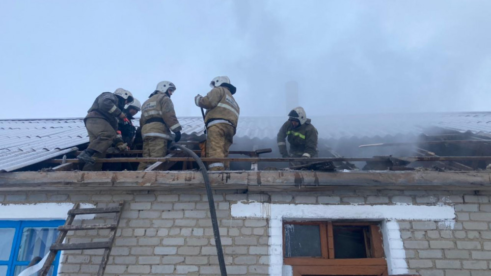 Школа горела в Павлодарской области