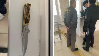 ​Нож изъяли охранники у студента на проходной колледжа в Костанае
