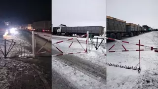 Налоговики объяснили затор из фур на границе Казахстана с Россией