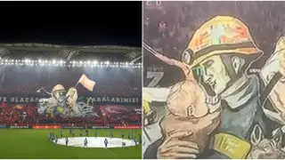 Турецкие фанаты трогательно поблагодарили спасателей Казахстана и других стран