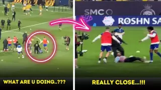 Безумный фанат атаковал Роналду во время тренировки