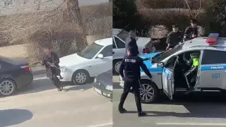 Шымкентский стрелок захватил заложницу - охранное агентство о перестрелке