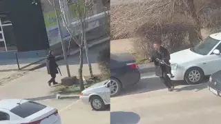 Устроившего перестрелку в Шымкенте иностранца ранили в ногу