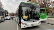 Автобус сбил девушку в центре Шымкента
