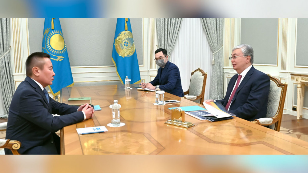 Президент Токаев принял члена Национального курултая Талгата Калиева