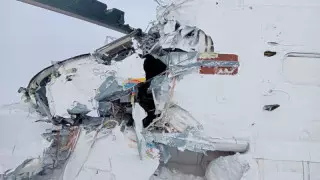 Новые фото с места крушения вертолета в ЗКО: в районе ЧП сильная метель