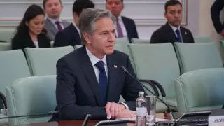 Блинкен в Астане. Появились кадры со встречи в МИД