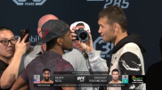 Шавкат Рахмонов провел дуэль взглядов с соперником перед боем в UFC