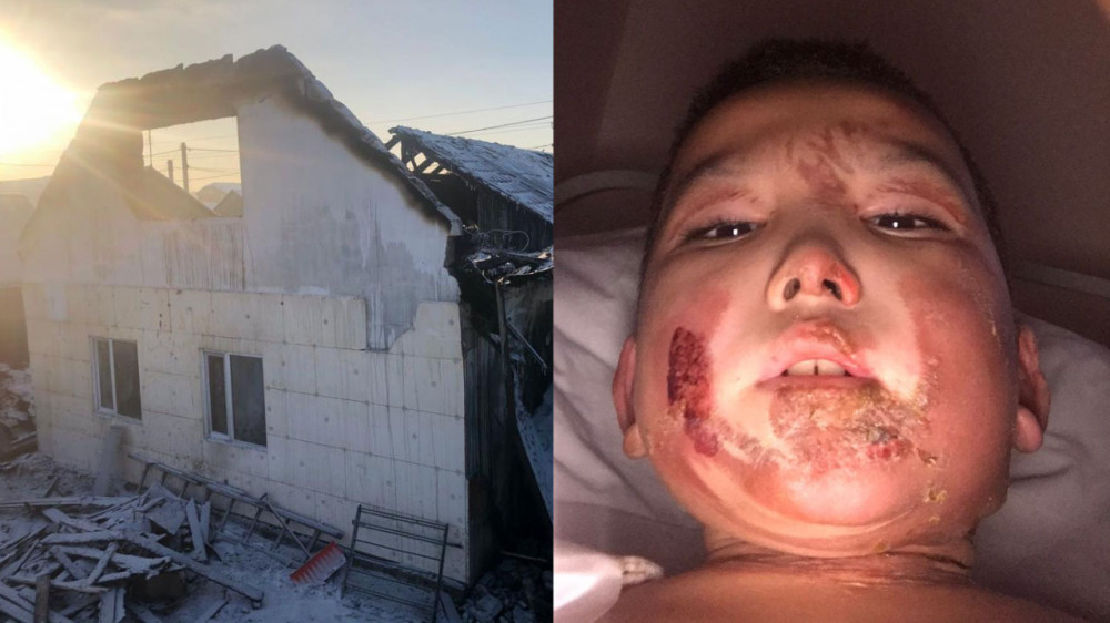 8-летний мальчик из Караганды спас во время пожара сестренку