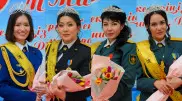 Самых красивых женщин вооруженных сил выбрали в Казахстане