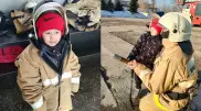 Пожарные Усть-Каменогорска исполнили мечту пятилетнего мальчика