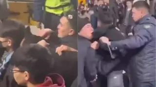 В "Кайрате" сделали заявление о потасовке фанатов с полицейскими на матче