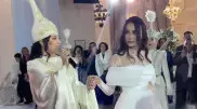 Мадину Садвакасову отчитали за платье на свадьбе Жанар Дугаловой