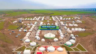 Как Шымкент празднует Наурыз на новом ипподроме