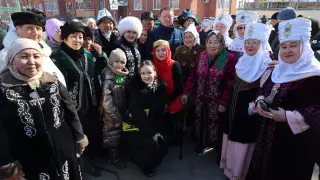 "Наурыз в каждом дворе". В Костанае проходит конкурс-праздник