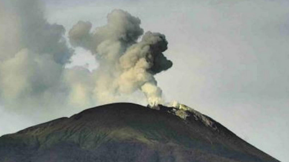 Вулкан в Индонезии выбросил почти километровый столб пепла