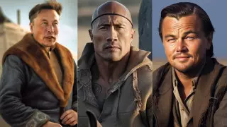 Как бы жили Ди Каприо и Маск в ауле? Нейросеть "переселила" звезд в Казахстан