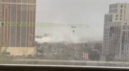 Крыша 3-этажного кафе загорелась в Алматы