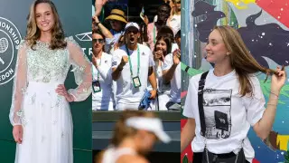 Золотые вставки и бальная юбочка. Елена Рыбакина покорила WTA своим эффектным нарядом
