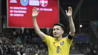 Гол капитана сборной Казахстана признали лучшим в УЕФА