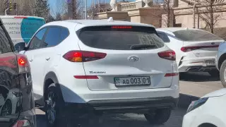 Необычные госномера на авто удивили жителя Астаны