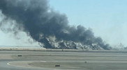 Площадь пожара возле аэропорта в Астане выросла в 3 раза