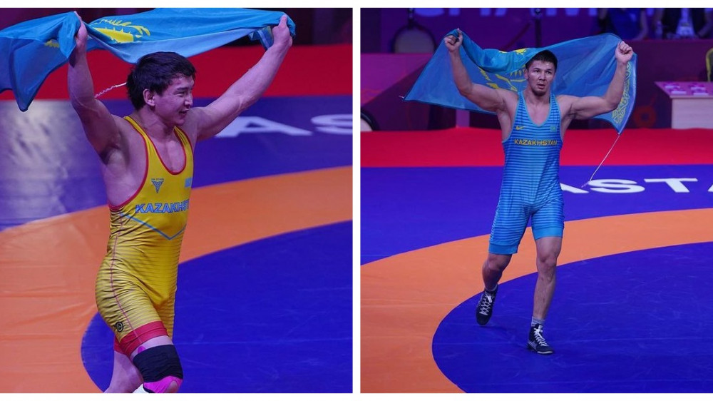 Казахстанские борцы-вольники завоевали два золота на чемпионате Азии