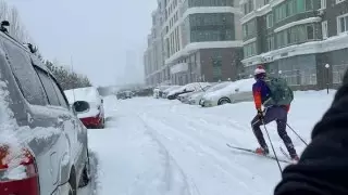 Сколько снега выпало за 3 дня в Астане