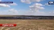 Нефть залила пастбища в Атырауской области