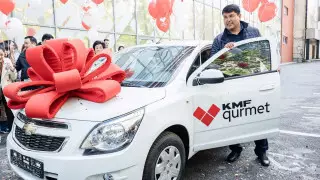 KMF подарила автомобиль жителю Алматинcкой области