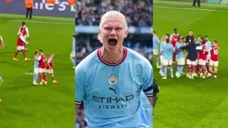 "Держите Холанда". Матч "Сити" и "Арсенала" чуть не закончился массовой потасовкой