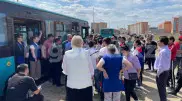 В Уральске забастовку устроили водители и кондукторы автобусов