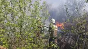 Садовое общество горело рядом с костанайским Рудным