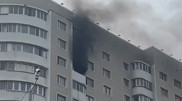 Квартира загорелась в многоэтажке Астаны