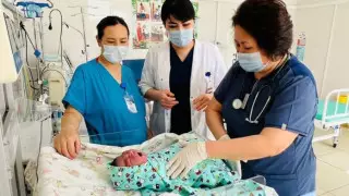 Мальчик-богатырь появился на свет в Шымкенте