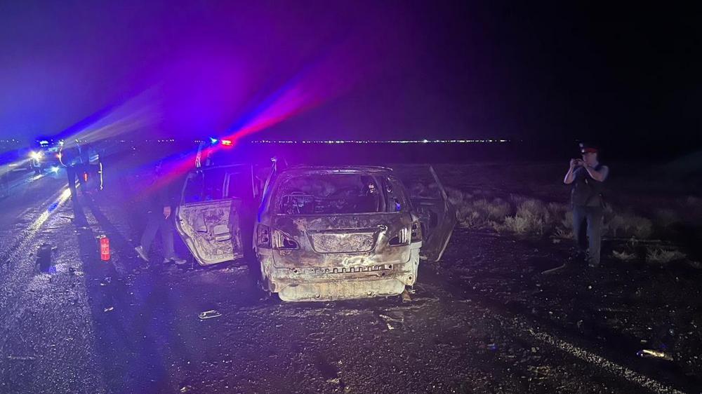 Toyota загорелась после ДТП: ребенок и трое взрослых погибли в Атырауской области