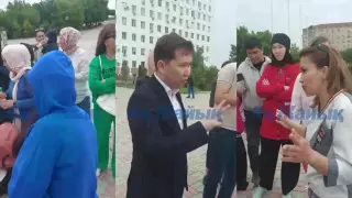 "Шапкенов, выходи": около 50 женщин собрались у акимата в Атырау