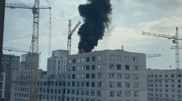 Момент взрыва на стройке в Астане попал на видео