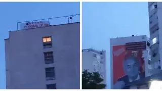 "Ногаев, где вода?" Недовольные жители вывесили плакат на многоэтажке в Актау